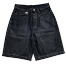 6PM SixPM Season Black Shiny Denim Jorts Jean Shorts (W 32)