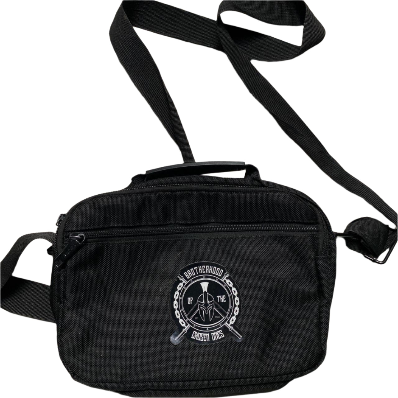 Brotherhood Black and White Messenger Pouch Bag