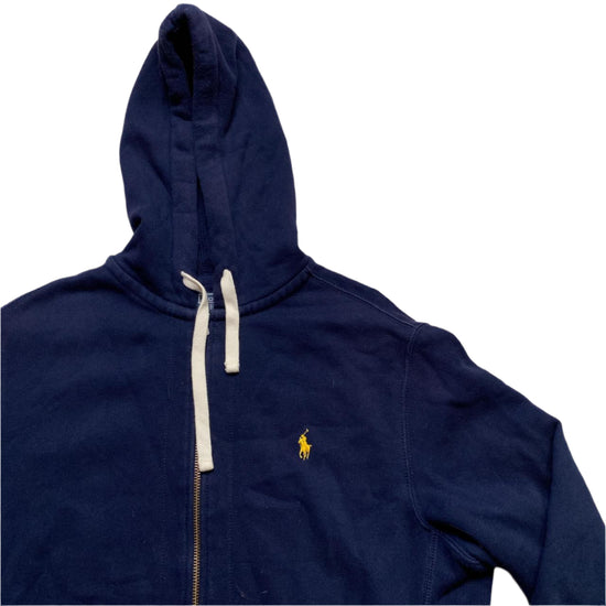 Ralph Lauren Polo Navy and Yellow Pony Hoodie (L)