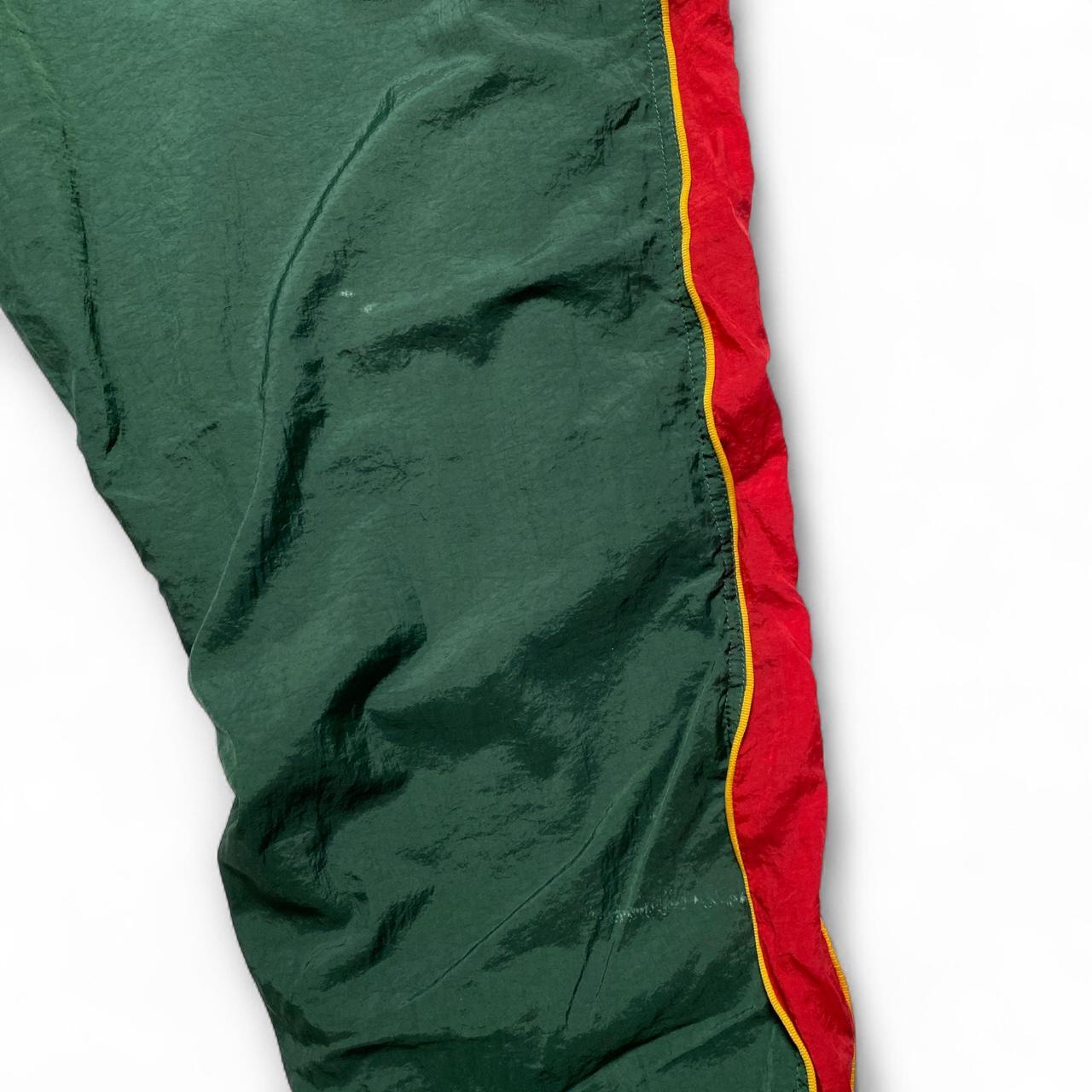 Nike Green Red and Yellow Shell Trackpant Baggy Bottoms