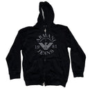 Armani Black and Grey Zip Hoodie (L)