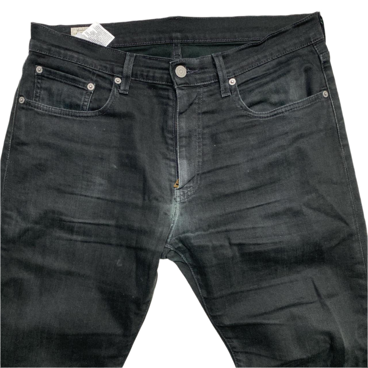 Levis 502 Slim Fit Black Jeans (32W)