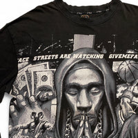 G Unit Vintage 90’s Y2K Graffiti Graphic Black and Grey Long Sleeve T Shirt