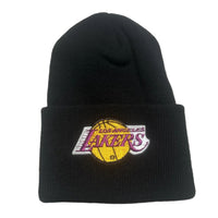 Los Angeles LA Lakers NBA Black Vintage 90’s Beanie Hat