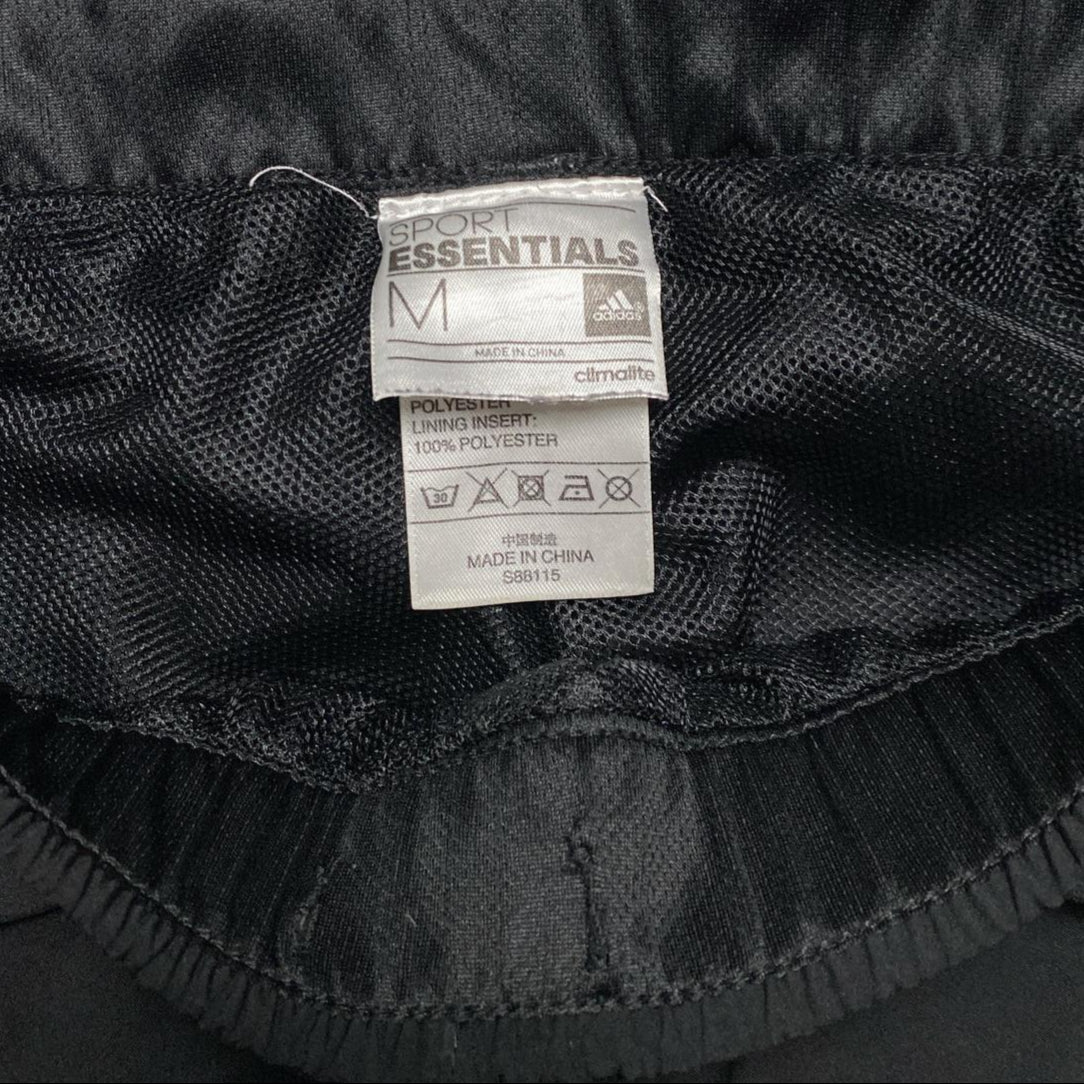 Adidas Climalite Sports Essentials Black and White Shell Trackpant Baggy Bottoms (M)