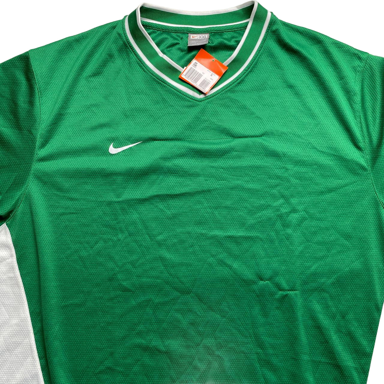 Nike Vintage Green and White Big Baggy NFL Basketball Jersey T Shirt (2XL)
