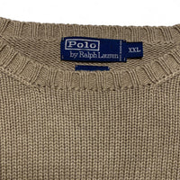 Polo Ralph Lauren Cream and Green Jumper
