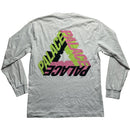 Palace Tri Ferg White Pink and Green Long Sleeve T Shirt (M)