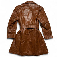 Imperial Leather Brown Trench Coat Jacket (L)