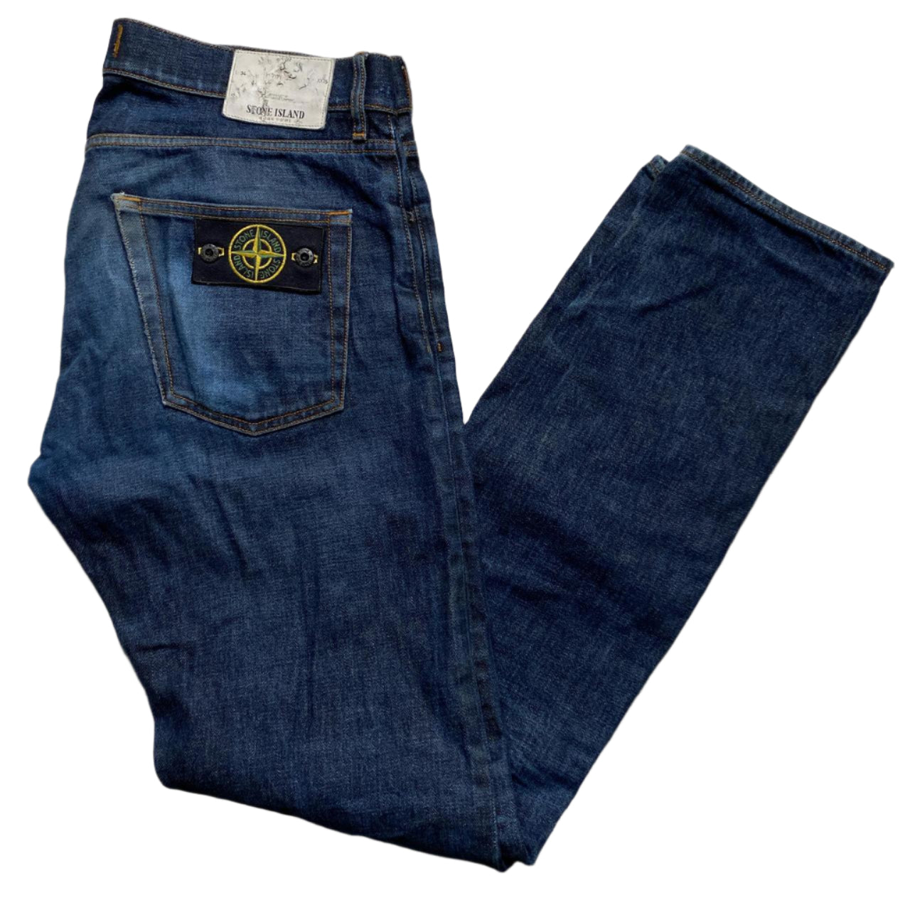 Stone Island Dark Navy Slim Straight Jeans (32W)