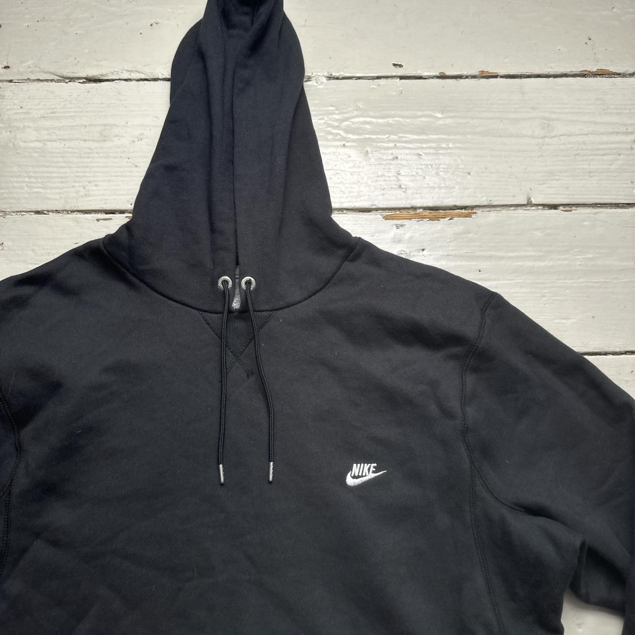 Nike Swoosh Black and White Hoodie