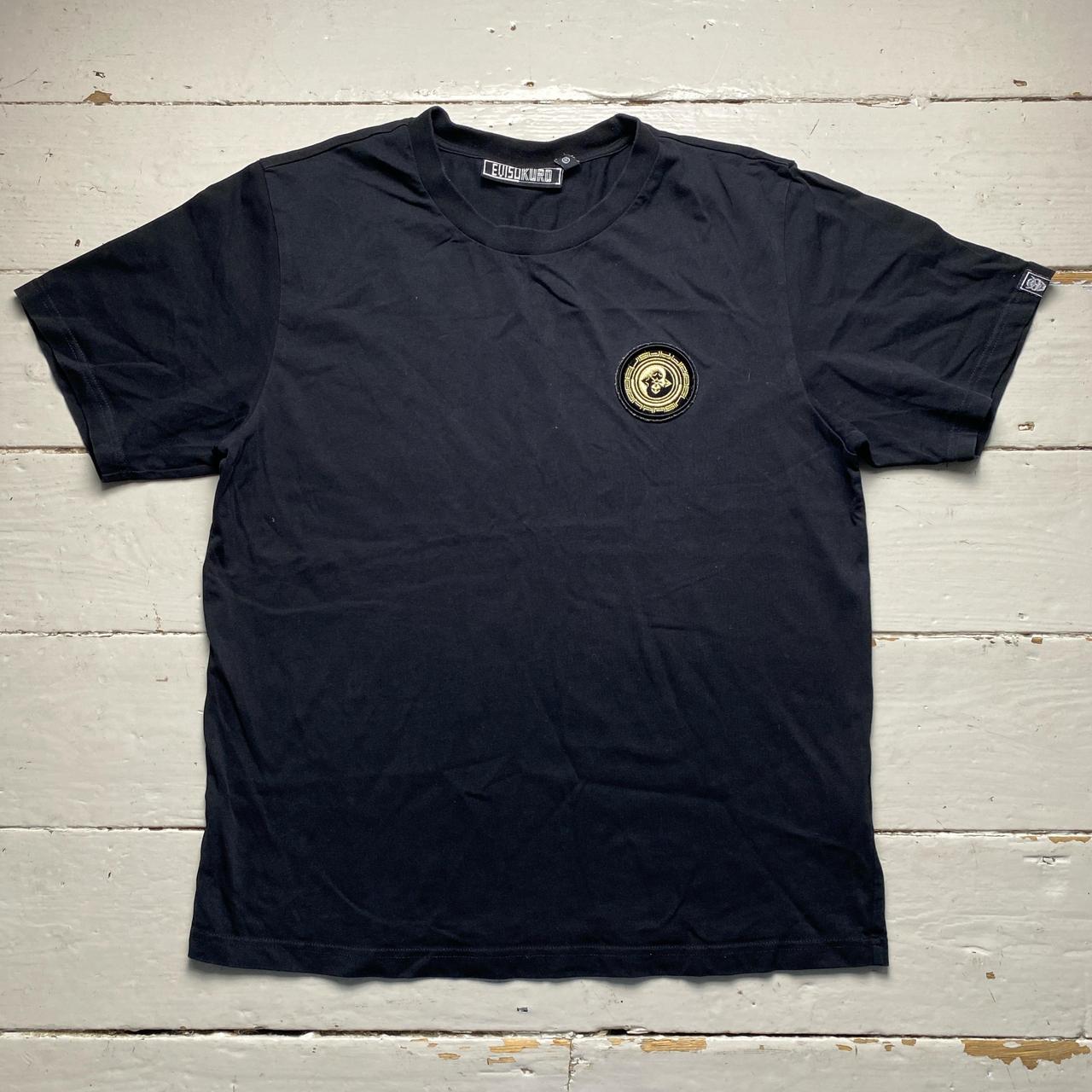 Evisu Kuro Black and Gold T Shirt