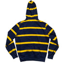 Ralph Lauren Polo Navy and Yellow Stripe Green Pony Hoodie (M)