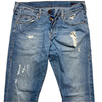 True Religion Light Blue Distressed Jeans (32W)