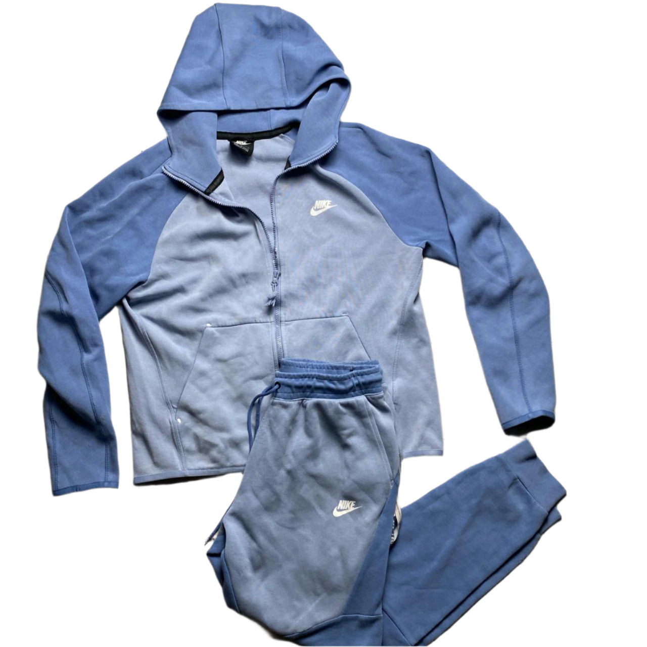 Nike Tech Fleece Old Season Shape New Season Baby Light Blue Two Tone Joggers (M)