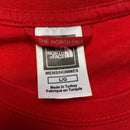 The North Face Red Black and White Long Sleeve T Shirt (L)