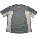 Adidas Predator Vintage y2k Grey and White Football Jersey T Shirt (L)
