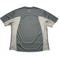 Adidas Predator Vintage y2k Grey and White Football Jersey T Shirt (L)