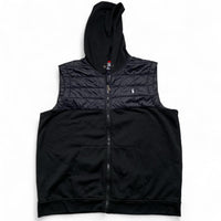 Ralph Lauren Polo Black and White Cotton and Nylon Gilet (2XL)