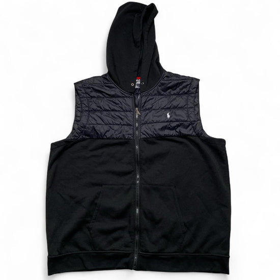 Ralph Lauren Polo Black and White Cotton and Nylon Gilet (2XL)