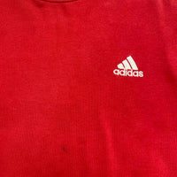 Adidas Red and White Stripe Jumper (L)