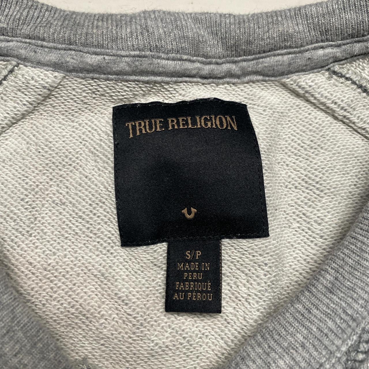 True Religion Grey and Black Jumper