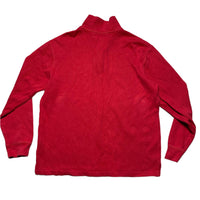 Polo Ralph Lauren Red and Navy Pony Quarter Zip Jumper (M)