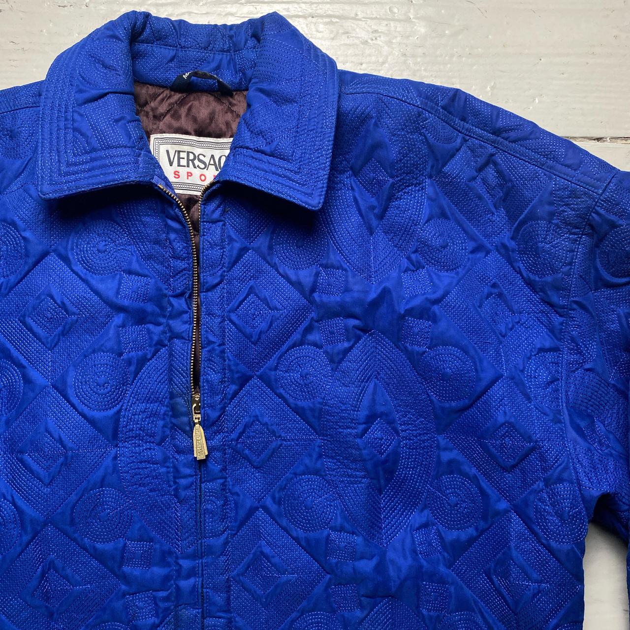 Versace Sport Blue Vintage Peacoat Jacket