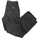 Carhartt Cargo Workwear Carpenter Black Trousers Jeans (35W)