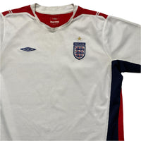 England Umbro Vintage White Football Jersey (L)