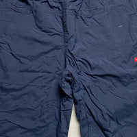 Nike Vintage Navy Hex Red and White Swoosh Shell Trackpant Bottoms (L)