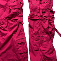 Criminal Damage Vintage y2k Pink Baggy Cargo Combat Trousers (MB/LB)