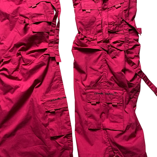 Criminal Damage Vintage y2k Pink Baggy Cargo Combat Trousers (MB/LB)