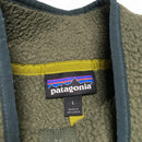 Patagonia Retro Pile Khaki Green Quarter Zip Fleece Jumper (L)