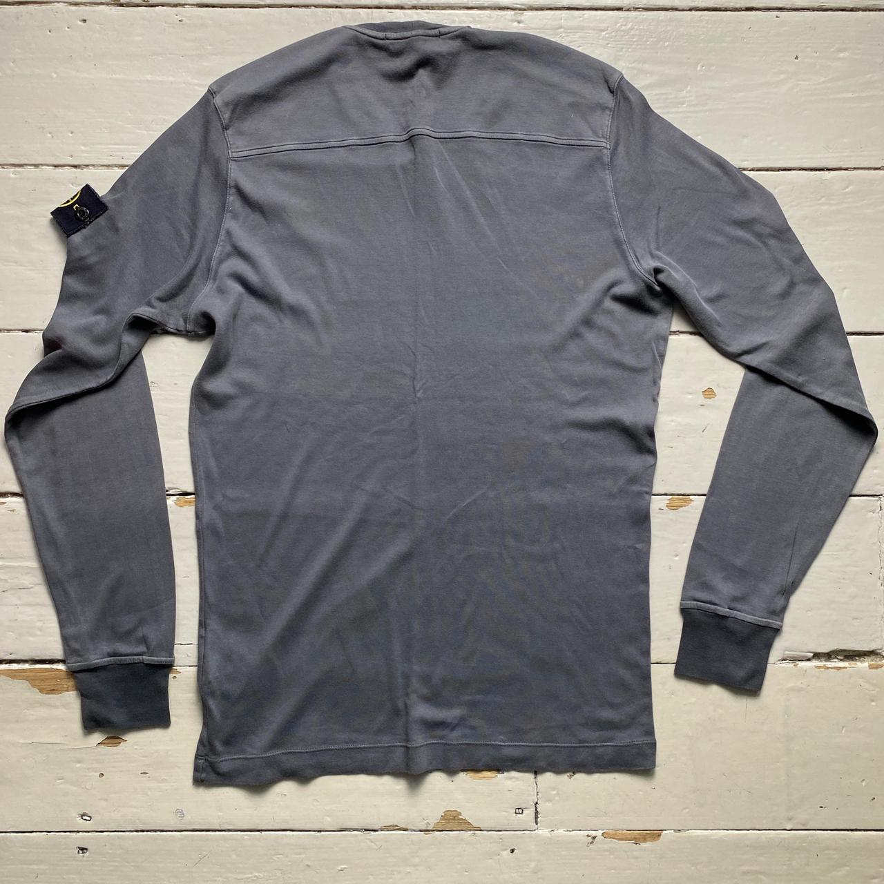 Stone Island Grey Long Sleeve T Shirt