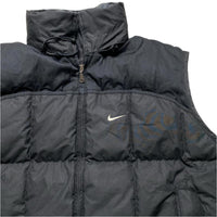 Nike Vintage y2k Black and White Puffer Gilet (L)