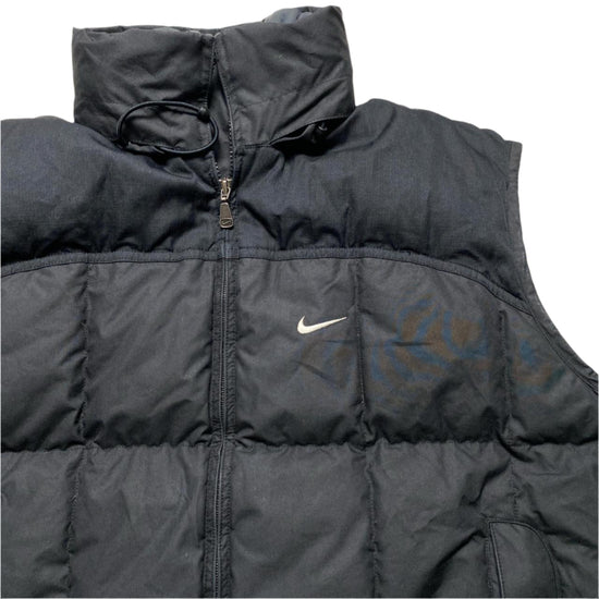 Nike Vintage y2k Black and White Puffer Gilet (L)