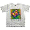 Cancun Vintage 90’s White Butterfly Multi Colour T Shirt (XL)