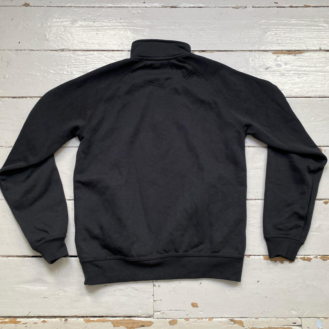 Carhartt Black and White Patch Quarter Zip Jumper