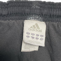 Adidas Black and Blue y2k Shell Trackpant Bottoms (M)
