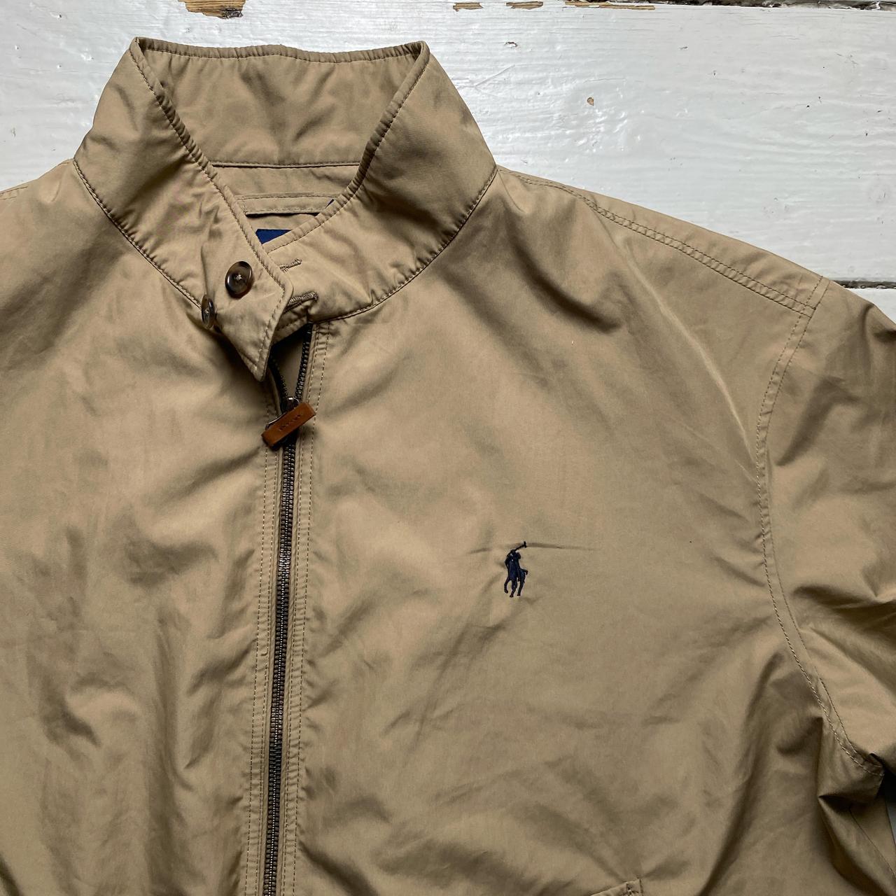 Polo Ralph Lauren Cream Beige Harrington Bomber Jacket