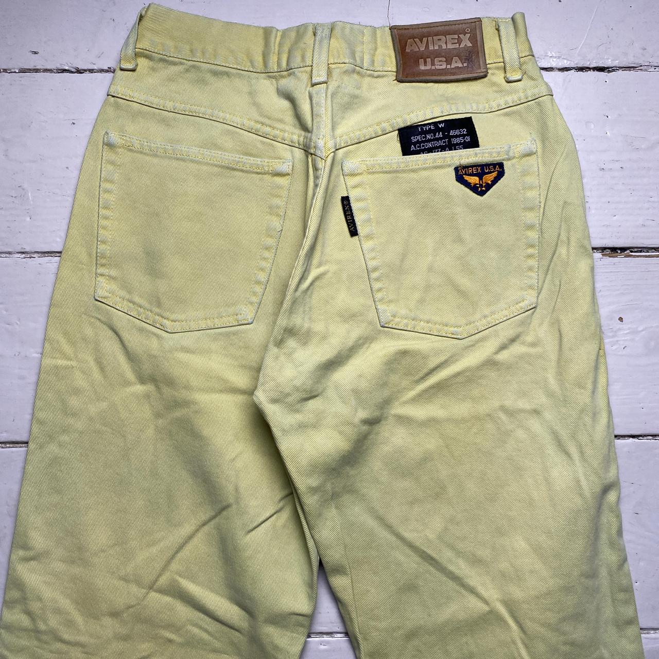 Avirex USA Vintage Military Jeans Light Yellow