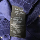 Palm Angels Navy Cream and Brown Velour Baggy Bottoms (L)