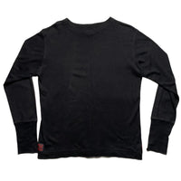 Evisu Tailor Salon Black Red and Yellow Long Sleeve T Shirt (L)
