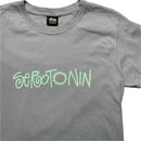Stussy Serotonin Blue and Baby Blue T Shirt (S)