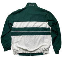 Lacoste Green and White Tracksuit Shell Windbreaker Jacket (XL)