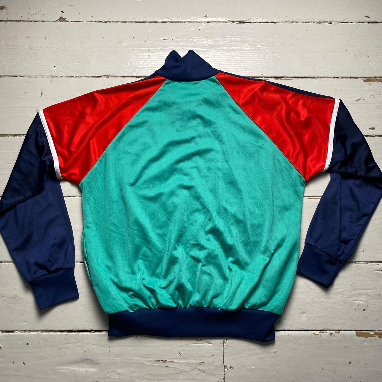 Adidas Vintage 80’s 90’s Navy Red and Green Tracksuit Jacket