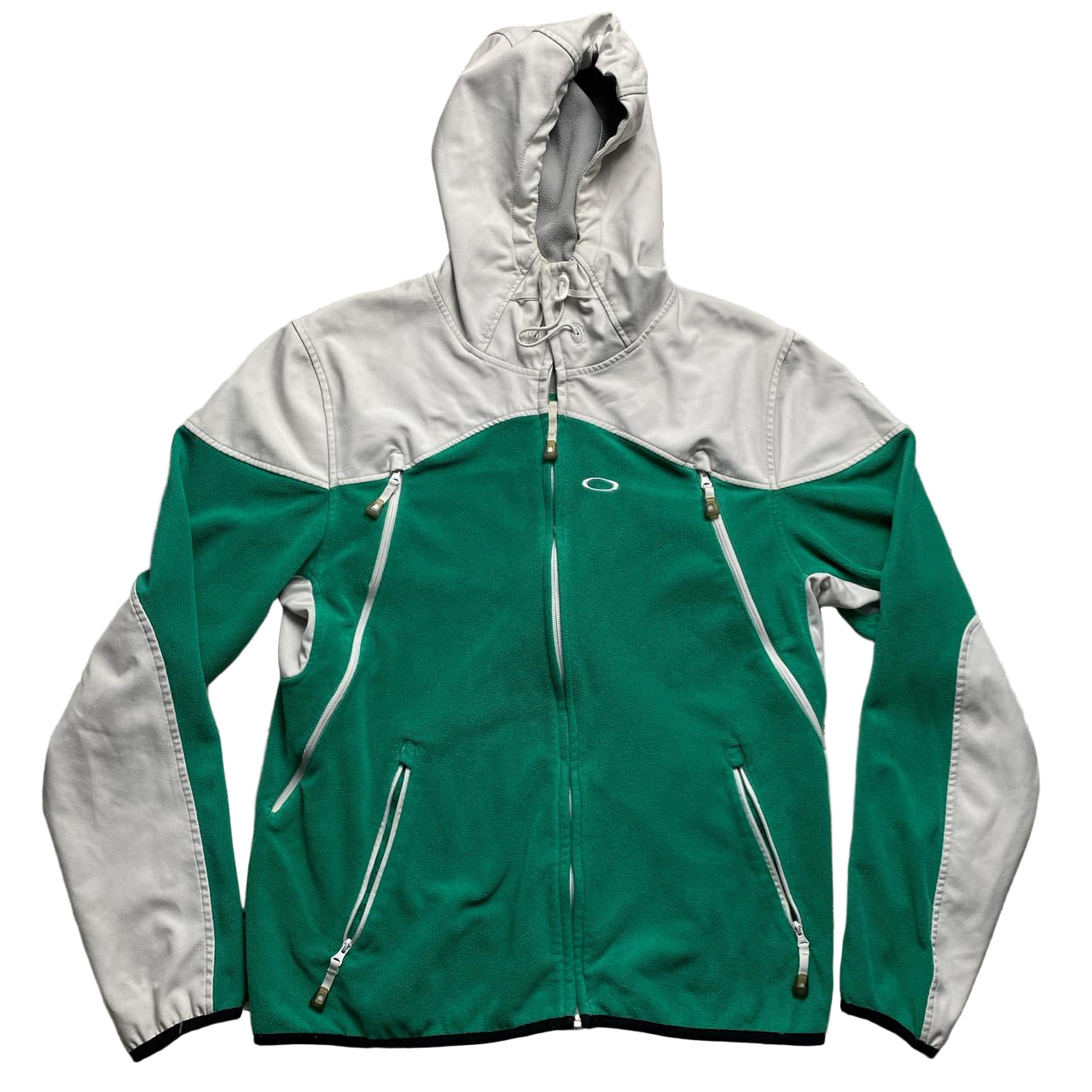 Oakley Vintage Green Fleece and White Jacket (L)