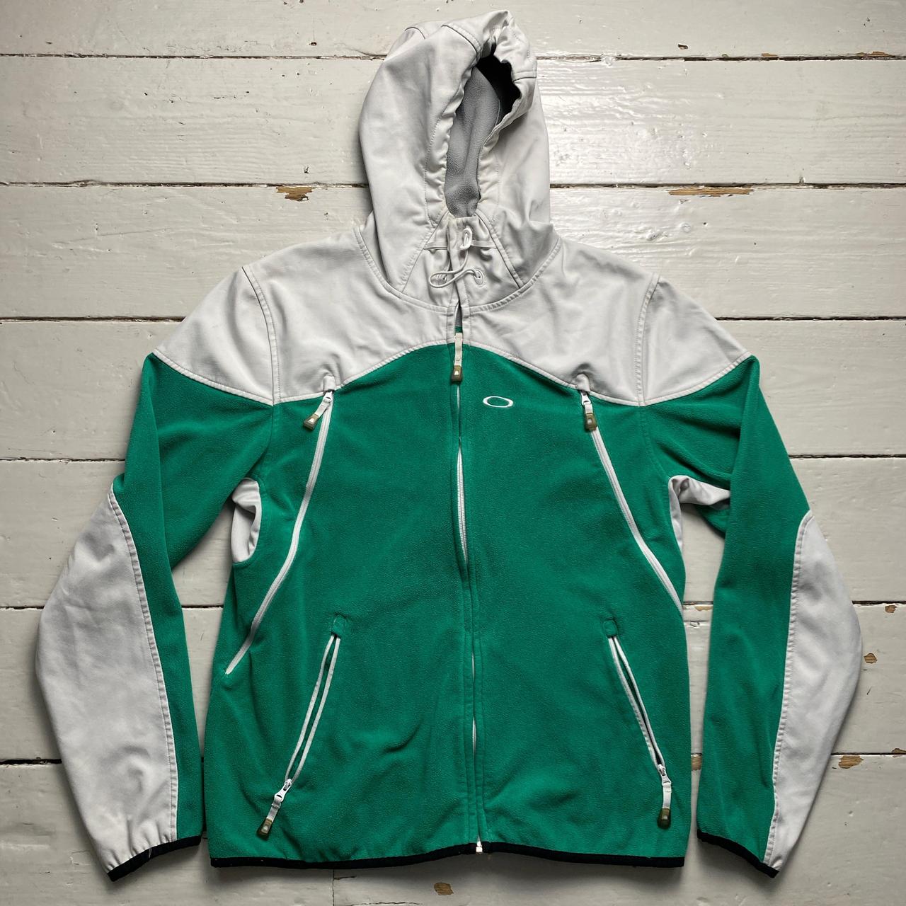 Oakley Vintage Green Fleece and White Jacket