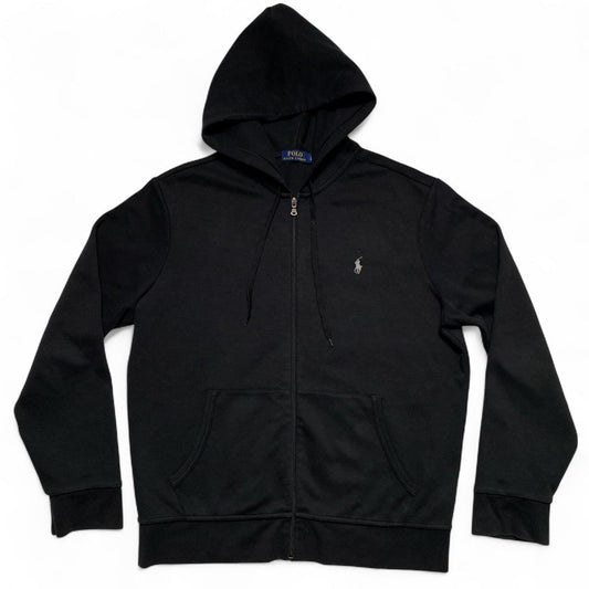 Polo Ralph Lauren Black and Grey Performance Hoodie (L)